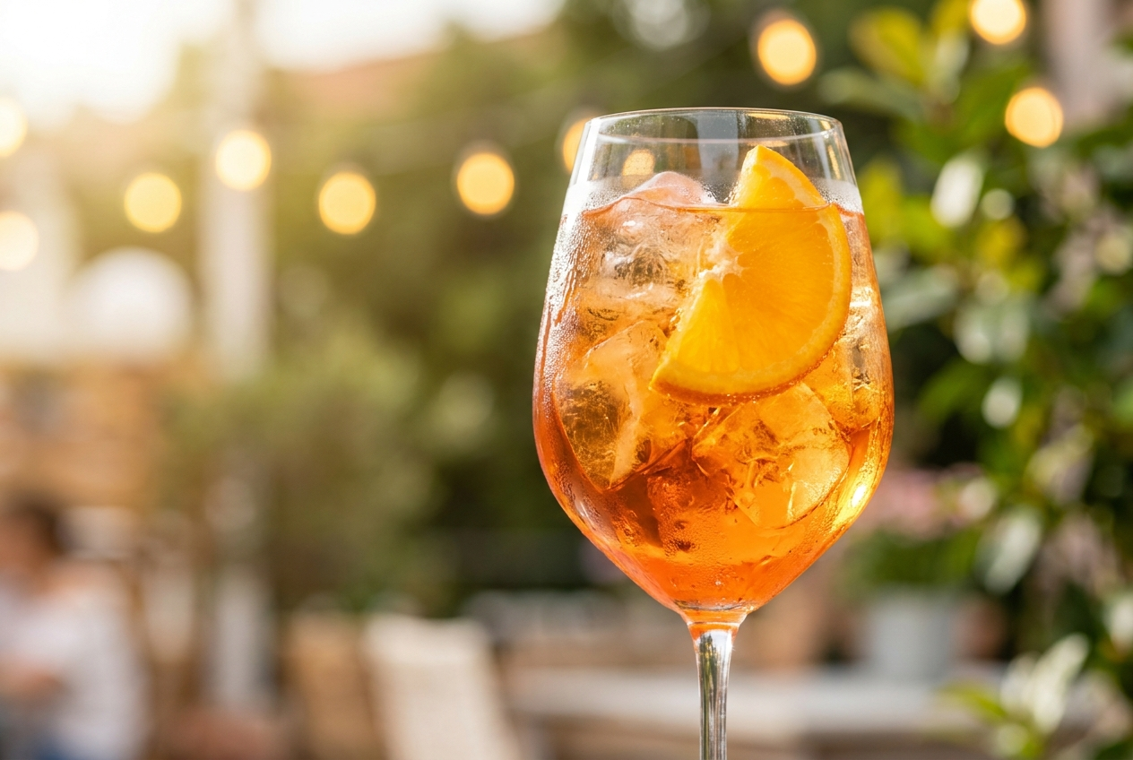 Signatur-cocktail fra Sommer/Spritz cocktailpakke