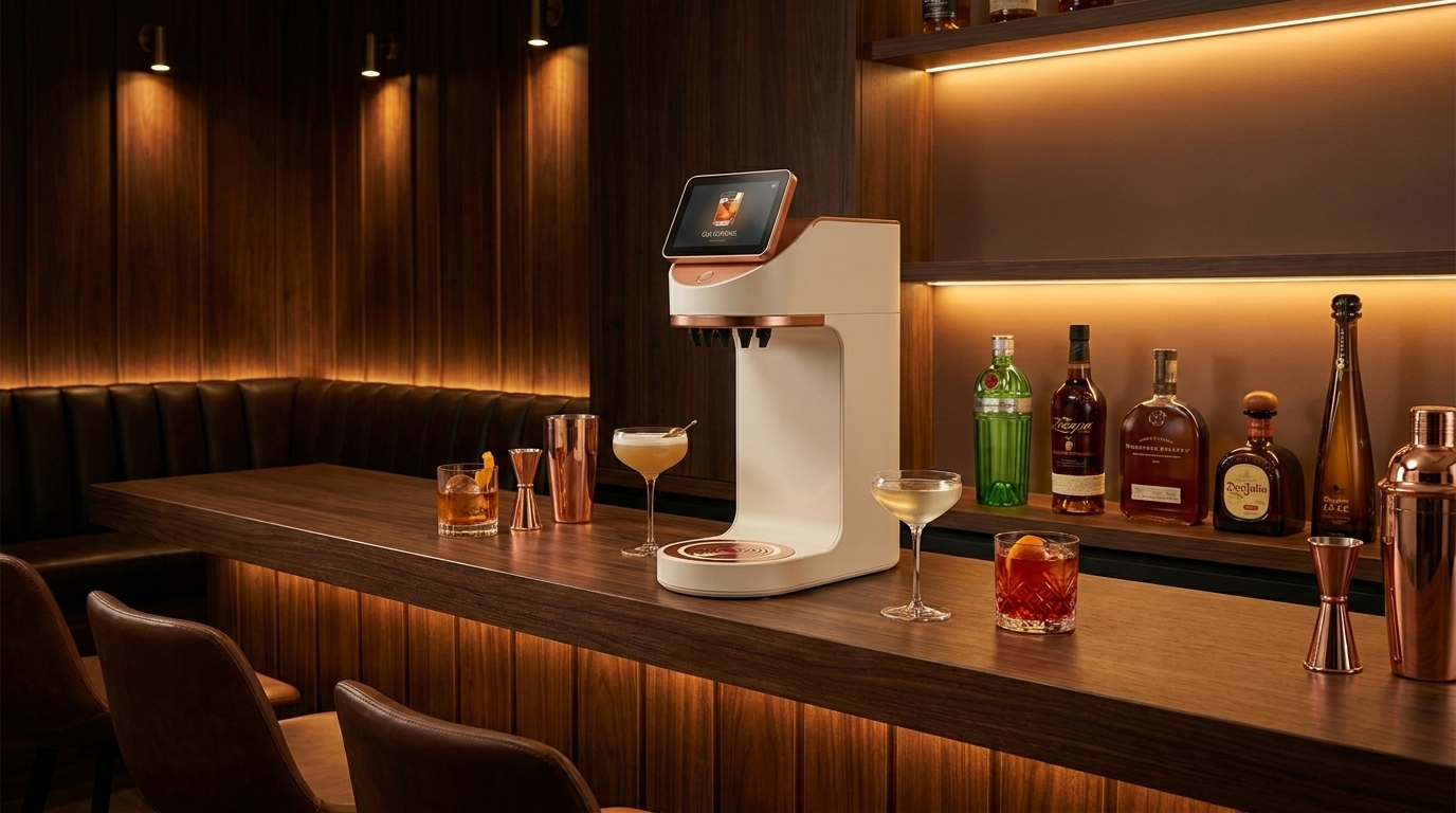 Mixaflow cocktailmaskine med klassiske spiritus-cocktails