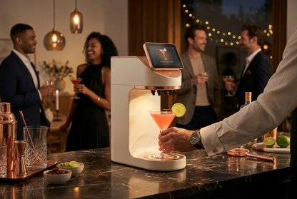 Mixaflow cocktailmaskine med Cosmopolitan-cocktail