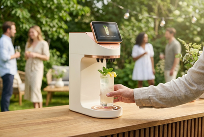 Mixaflow cocktailmaskine med Dansk Sommer-cocktail