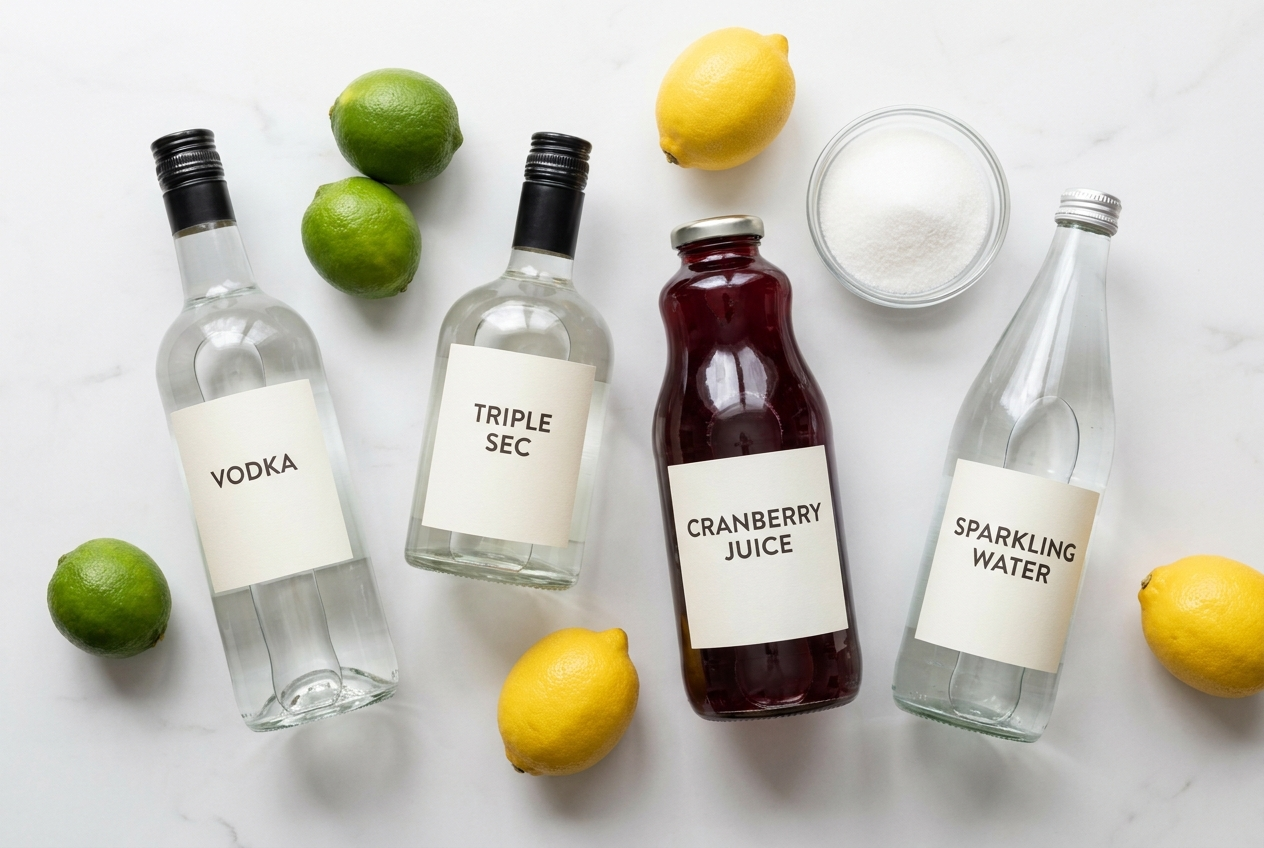 Cosmopolitan ingredienser fra dansk supermarked