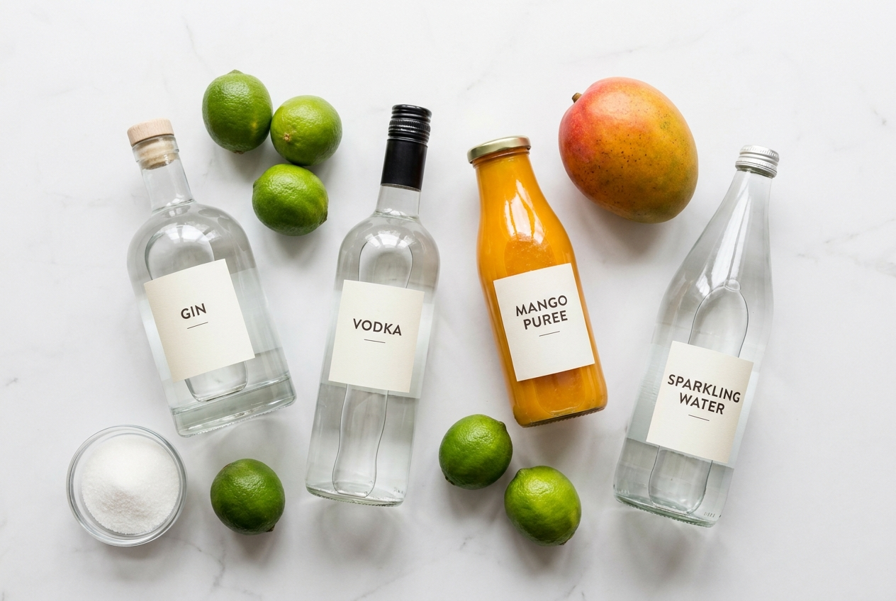 Mango & Gin ingredienser fra dansk supermarked