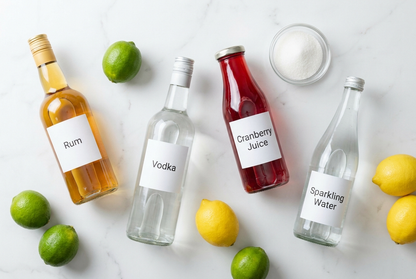 Rum-bar ingredienser fra dansk supermarked